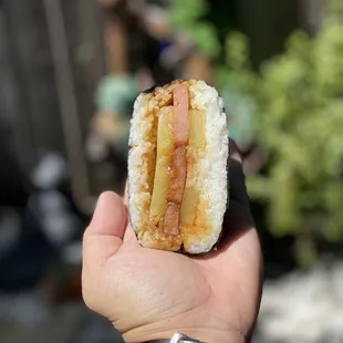 Pineapple spam musubi