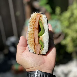 Jalapeno spam musubi
