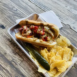 Sausage sandwich