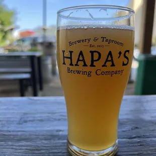a glass of beer