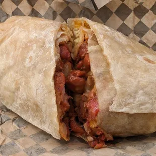 Tocino Breakfast Burrito w/Egg, Potato