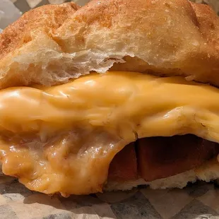 Longanisa Slider w/fried Egg and cheese