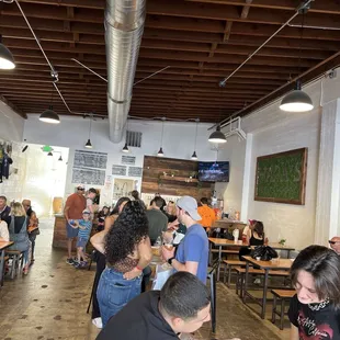 Brewery seating area