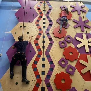 Granddaughter and grandpa raving