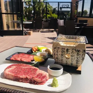 Charcoal grill set (Patio menu) 七輪炭焼き