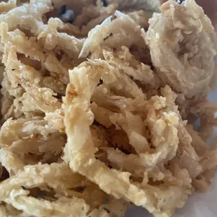 Onion strings!! Get a side of sriracha ranch