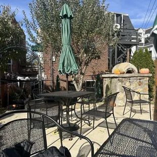 Quiet outdoor patio