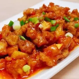 a plate of food on a table