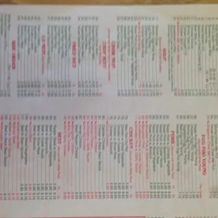 soups and chowder, menu