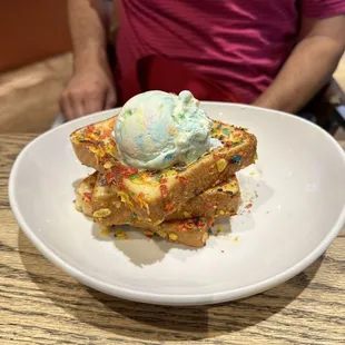 Fruity Pebbles French Toast