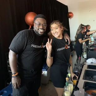 Grand opening with owner