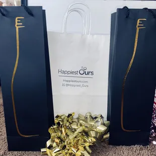 Happiest Ours gift bags