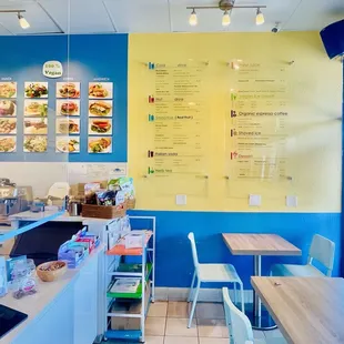 interior, sushi and sashimi