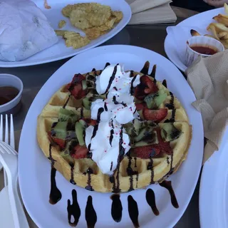 Waffle with Fruit