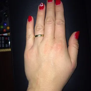 valentines manicure gel nails