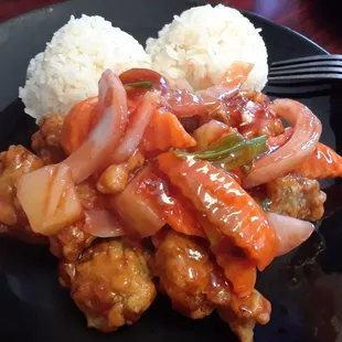 Sweet &amp; Sour Chicken was yummy.