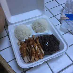 Beef and chicken combo