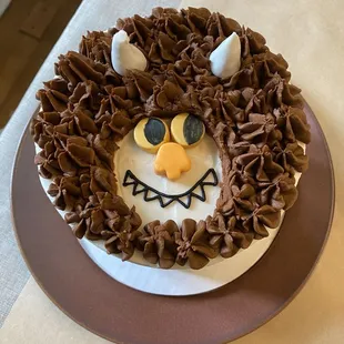 Custom vanilla birthday cake