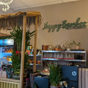 the inside of a restaurant