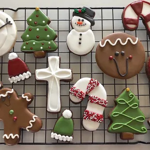 Custom Christmas sugar cookies