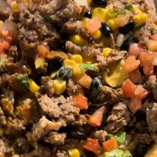 Nachos with steak