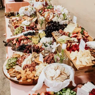 Grazing table at Old Sugar Mill in Yolo County