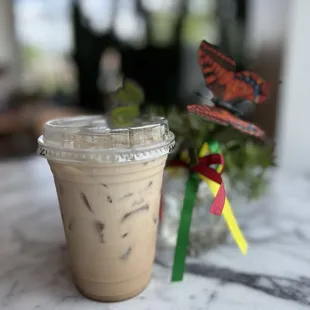Pumpkin chai iced latte  New fall drinks introduced today!
