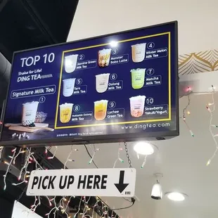 top 10 menu