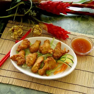 Chicken Wings with Sweet and Sour Sauce