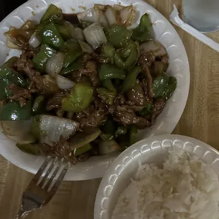 Pepper Pepper Steak Special Dinner