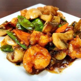 Mushrooms shrimp