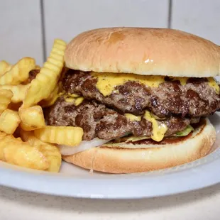 Double cheeseburger!