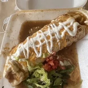 Smothered burrito supreme