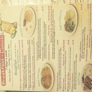 Part of the menu