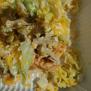 .chicken  tostada