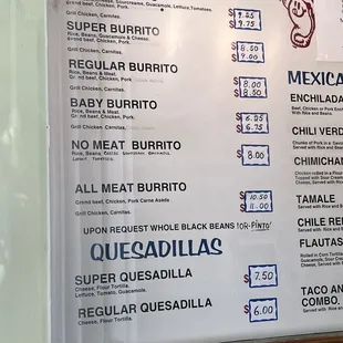 Updated prices