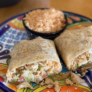 Chicken burrito