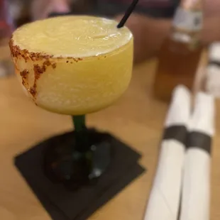 Mango frozen margarita is huge and yummy