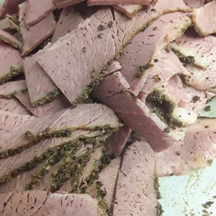 Pastrami smoked in house