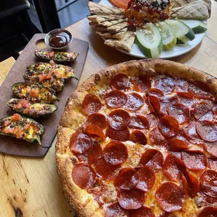 pizza, food