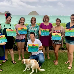 All finished with our masterpieces! Thanks Jenna!