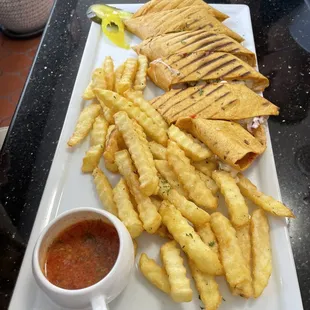 BBQ chicken quesadilla