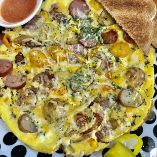 The 3 egg Polish sausage Omelet