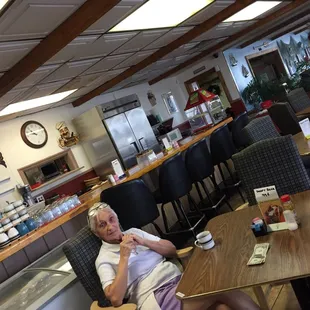 a man sitting at a table