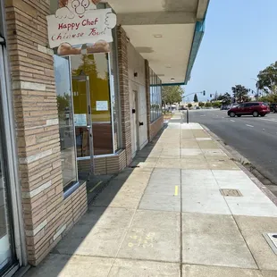 the front of the restaurant