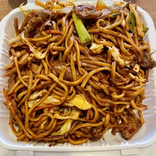 Spicy Beef Chow Mein