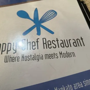Menu cover