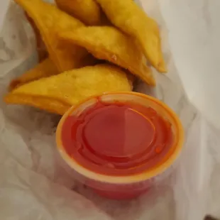 Crab Rangoon the best part of my meal for sure