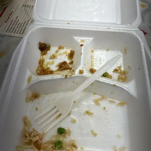 Empty because food was so good!