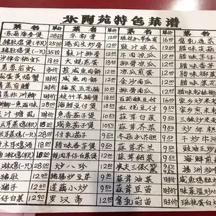 Chinese menu!